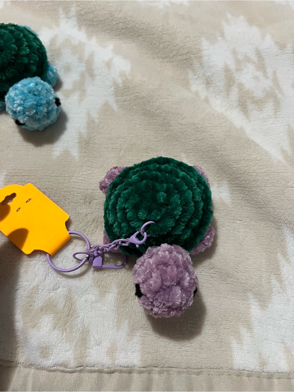 Mini Crocheted Turtle Keychain 🐢 - Picture 6 of 10